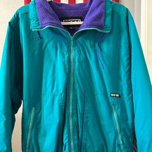 Teal and Purple Jacket vintage 90s